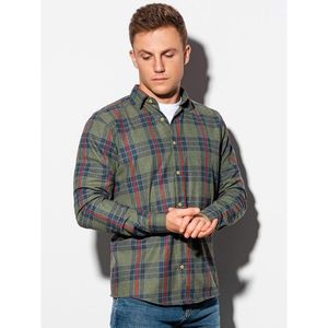 Ombre Clothing Men's shirt with long sleeves K562 kép