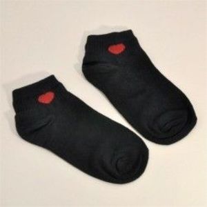 D-1 (rövid) - Unisex pamut alkalmi többszínű zokni harisnya divat ruha férfi női zokni kép