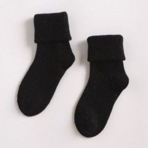 fekete - Női gyapjú 90% kasmír Thermal Zokni Lady puha alkalmi téli zokni Xmas ajándékok kép