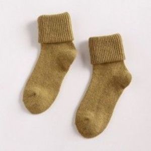 sárga - Női gyapjú 90% kasmír Thermal Zokni Lady puha alkalmi téli zokni Xmas ajándékok kép