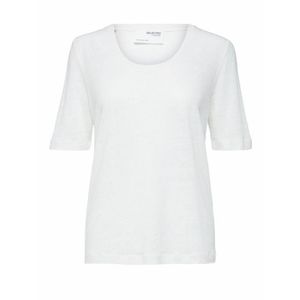Selected Femme Curve Póló 'SLFLINE' fehér kép