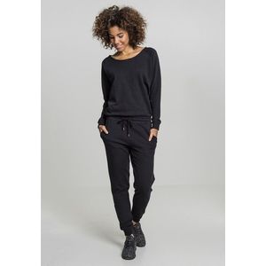 Urban Classics Ladies Long Sleeve Terry Jumpsuit black kép