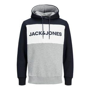 JACK & JONES Tréning póló éjkék / szürke melír / fehér kép