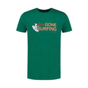 Shiwi Póló 'Snoopy Gone Surfing' zöld / őszibarack / narancsvörös / fehér / tengerészkék kép