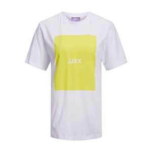 JJXX Póló 'Amber' sárga / fehér kép