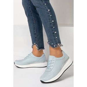 Loriana kék bőr cipő kép