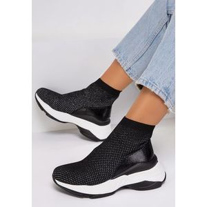 Motivation fekete high-top sneakers kép