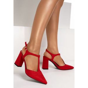 Marjorie piros magassarkú cipők kép