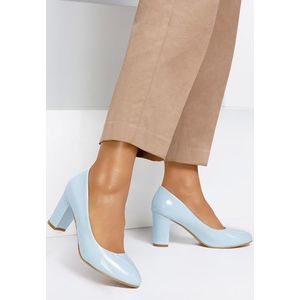 Chique kék magassarkú cipők kép