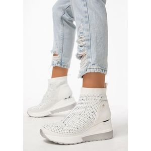 Solene fehér high-top sneakers kép