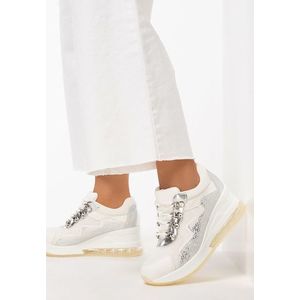 Meliana fehér telitalpú sneakers kép