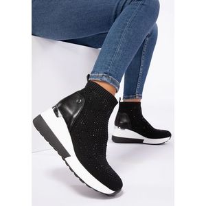 Solene fekete high-top sneakers kép