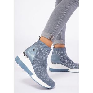 Solene kék high-top sneakers kép