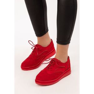 Castelo piros női oxford cipő kép