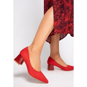 Salma piros magassarkú cipők kép