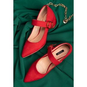 Corsa piros magassarkú cipők kép