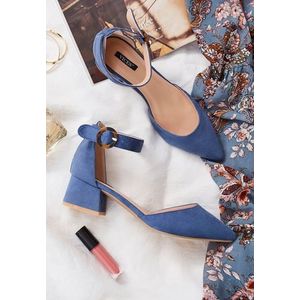 Kadie kék magassarkú cipők kép