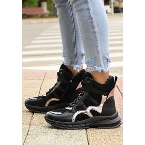 Charlisa fekete high-top sneakers kép