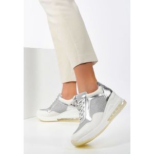 Dorne fehér telitalpú sneakers kép