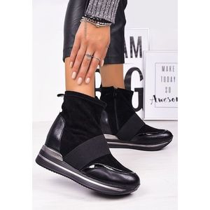 Dermira fekete telitalpú sneakers kép