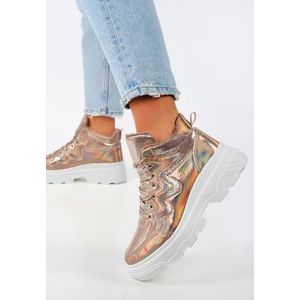 Brendie champagne high-top sneakers kép