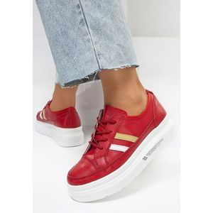 Keira piros bőr cipő kép