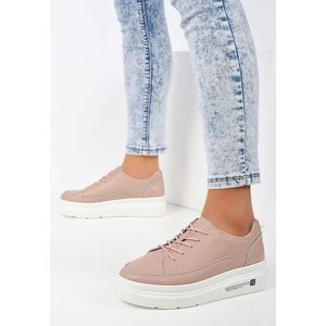 Luziana rózsaszín telitalpú sneakers kép