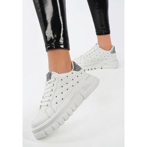 Kelania v1 fehér telitalpú sneakers kép