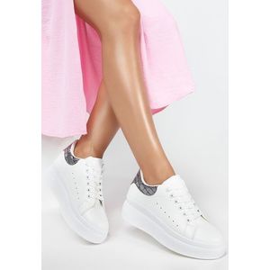 Lauryn v2 fehér telitalpú sneakers kép