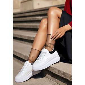 Lauryn v1 fehér telitalpú sneakers kép