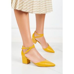 Denise sárga magassarkú cipők kép