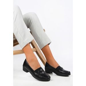Eleonora fekete magassarkú cipők kép