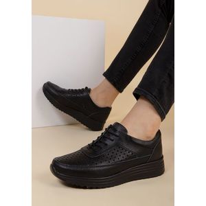 Jeanette fekete casual női cipők kép