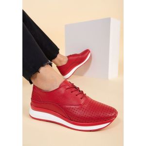 Alesha piros casual női cipők kép