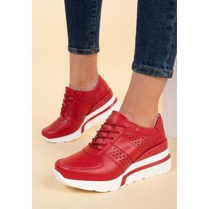Arianne piros telitalpú sneakers kép