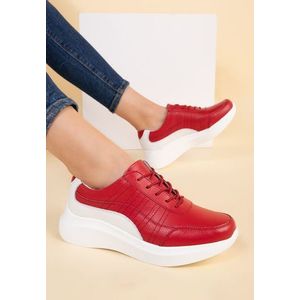 Premiere piros casual női cipők kép