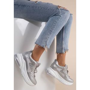 Calimera ezüst telitalpú sneakers kép