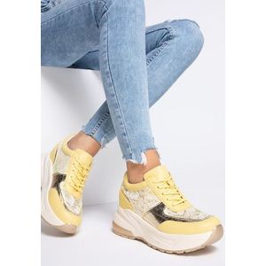 Valencia sárga telitalpú sneakers kép