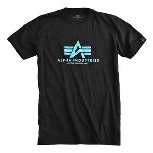Férfi póló Alpha Industries Basic T-Shirt Black Bl kép