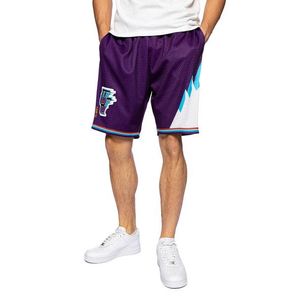Mitchell & Ness shorts Utah Jazz Swingman Shorts purple kép