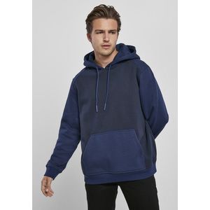 Urban Classics 2-Tone Fake Raglan Hoody midnightnavy/darkblue kép