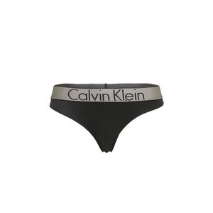 Calvin Klein Underwear String bugyik 'THONG' szürke / fekete kép
