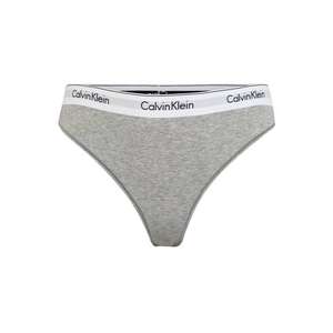 Calvin Klein Underwear String bugyik 'THONG' szürke melír kép