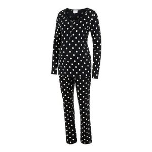 MAMALICIOUS Pizsama 'Chill' fekete / fehér kép