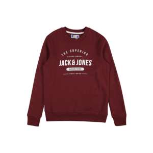 Jack & Jones Junior Tréning póló 'HERRO' borvörös / fehér / szürke kép
