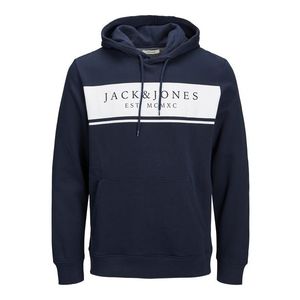 JACK & JONES Tréning póló 'RIVER' tengerészkék / fehér kép