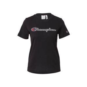 Champion Authentic Athletic Apparel Póló fekete / fehér / tengerészkék / piros kép