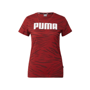 PUMA Funkcionális felső rikító piros / borvörös / fehér kép