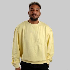 Pulover Karl Kani Small Signature OS Washed Crew Light Yellow kép
