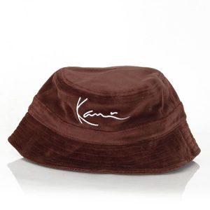 Karl Kani Velvet Bucket Hat Dark Brown kép
